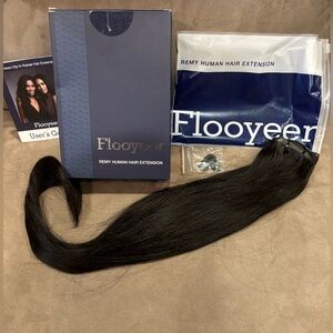 Seamless human hair clip In extensions NWT